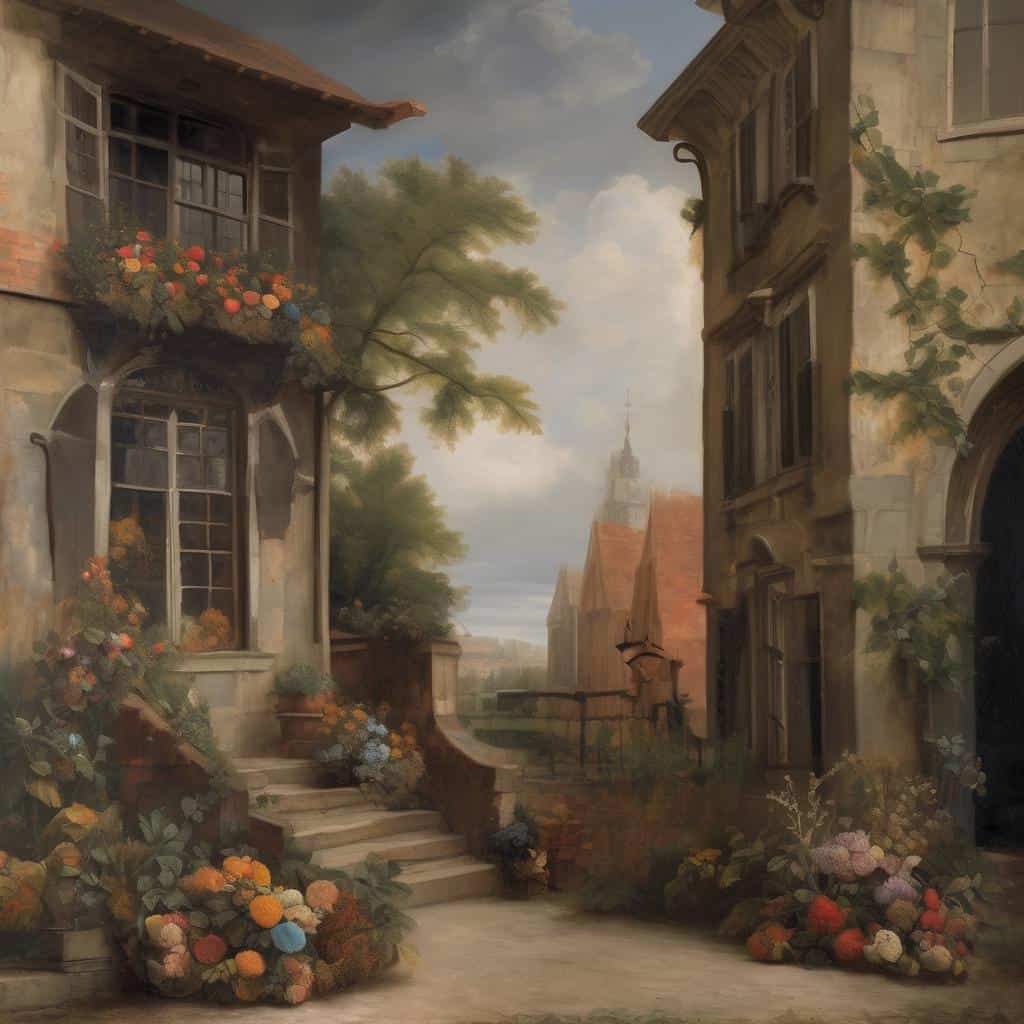 Αρχιτεκτονική εμπνευσμένη από κλασικό ρεύμα, τέχνη που επηρεάζει τους καλλιτέχνες σήμερα, ζωγραφική τοπίου και παραδοσιακή αρχιτεκτονική.